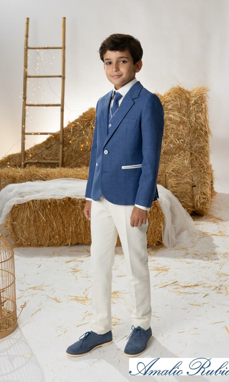 Traje de calle marino /beig